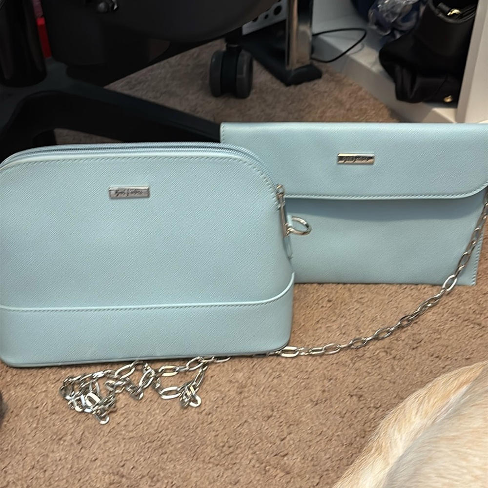 Yani j’adore Light Blue Women's Bag Set
